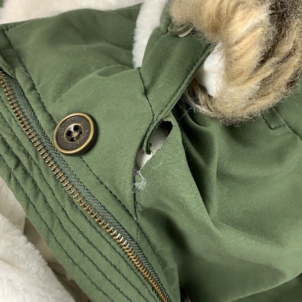 Hollister heritage green hooded coat size S - Picture 8 of 12